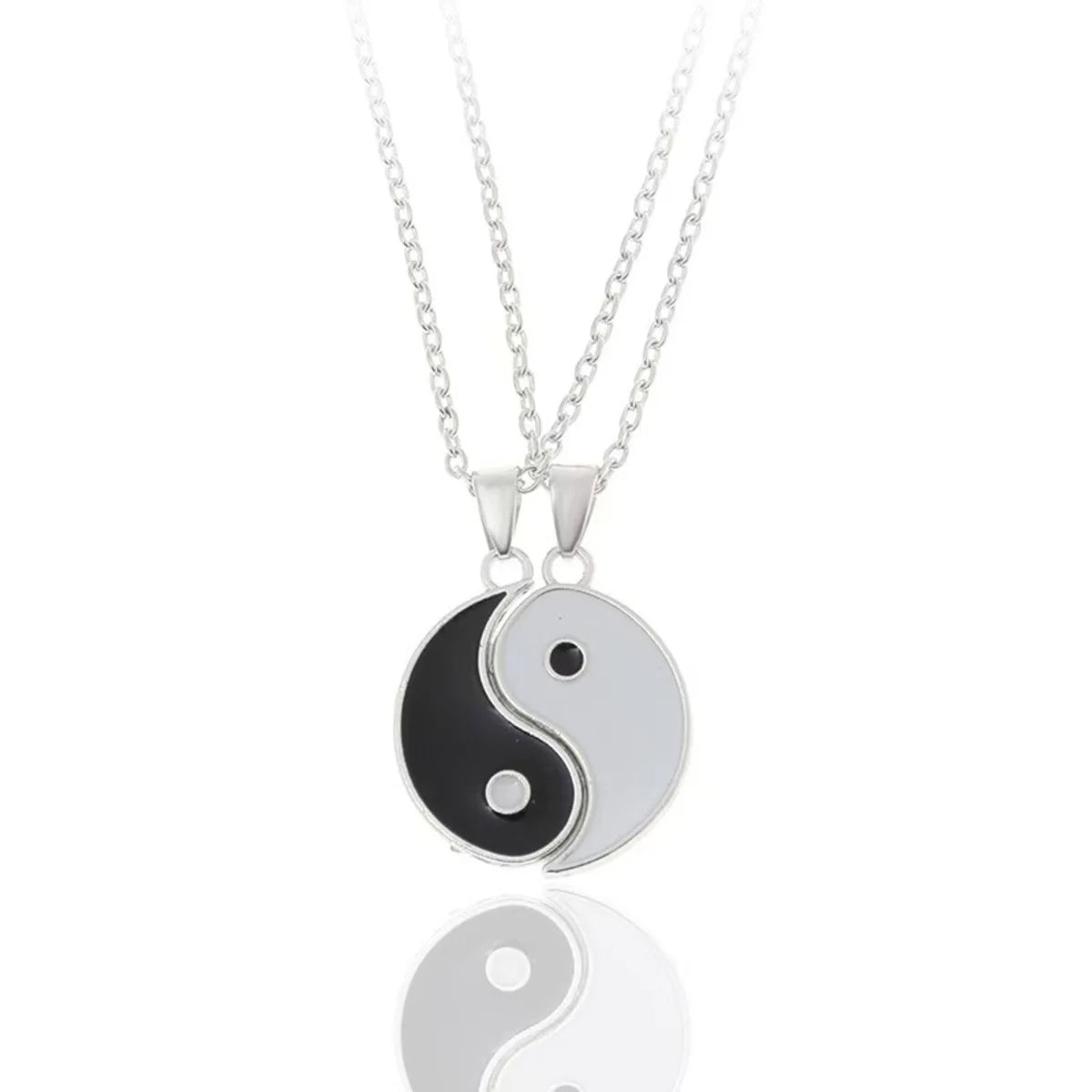Tai Chi Yin Yang Pendant Necklace Set