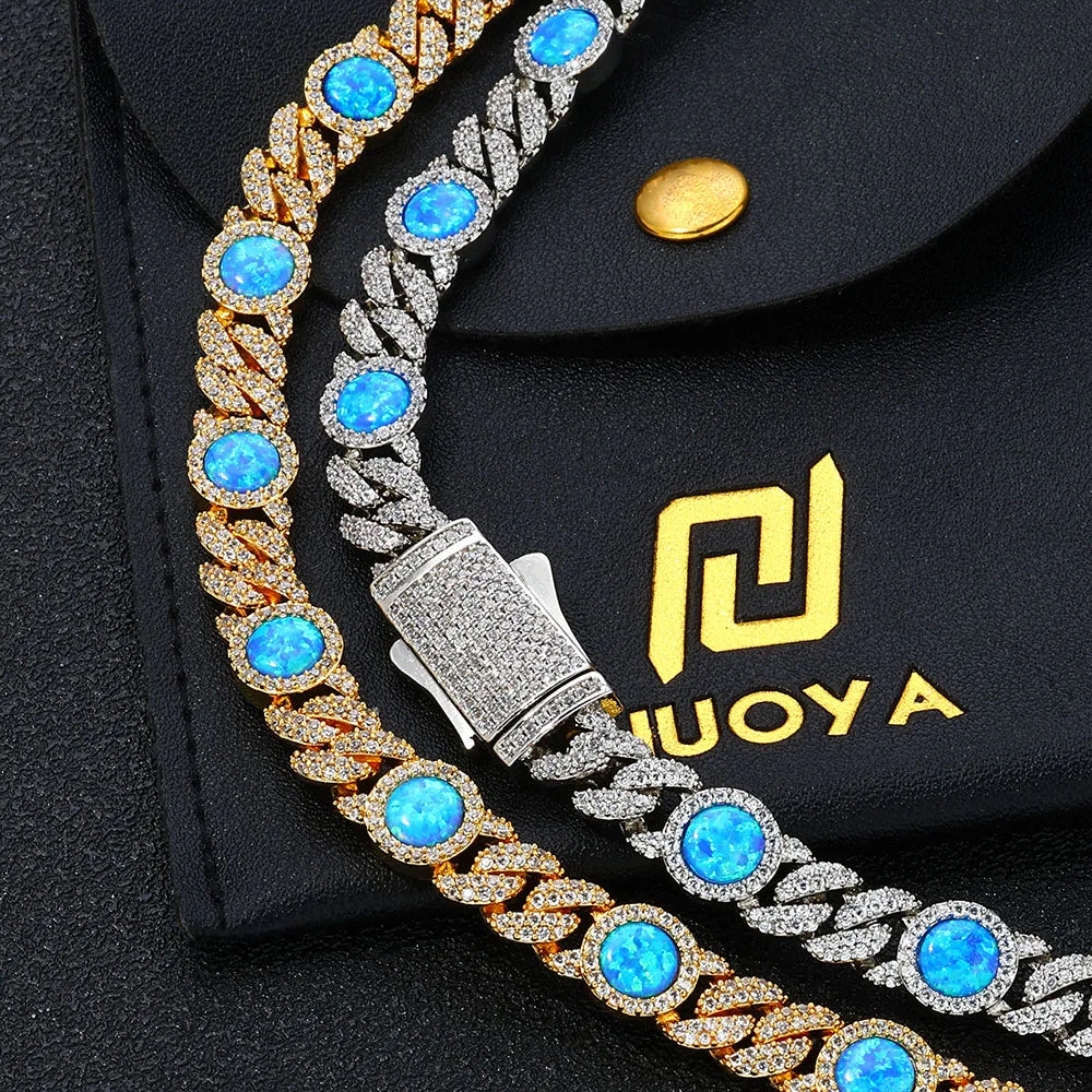 Pavé-Drenched Opal Chain Bracelet