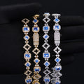 Pavé-Drenched Hollow Star Bracelet