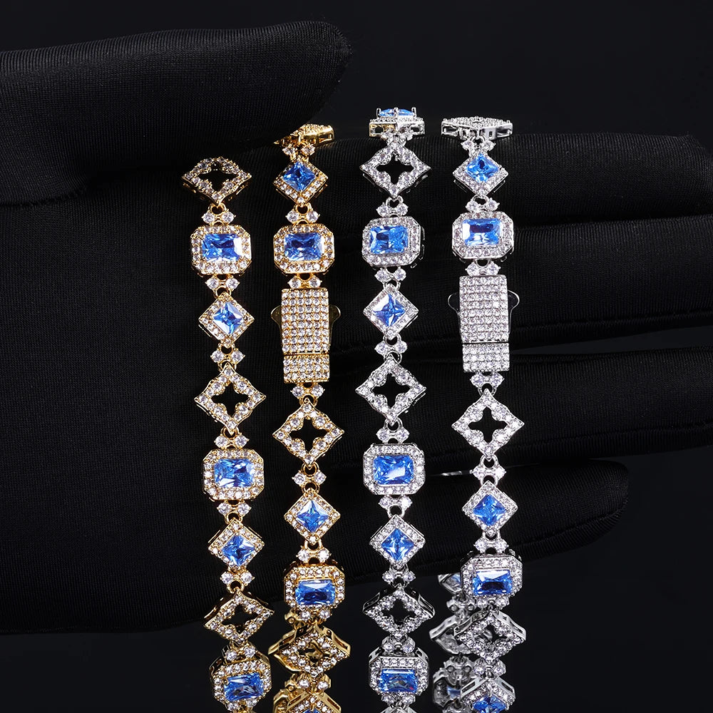 Pavé-Drenched Hollow Star Bracelet