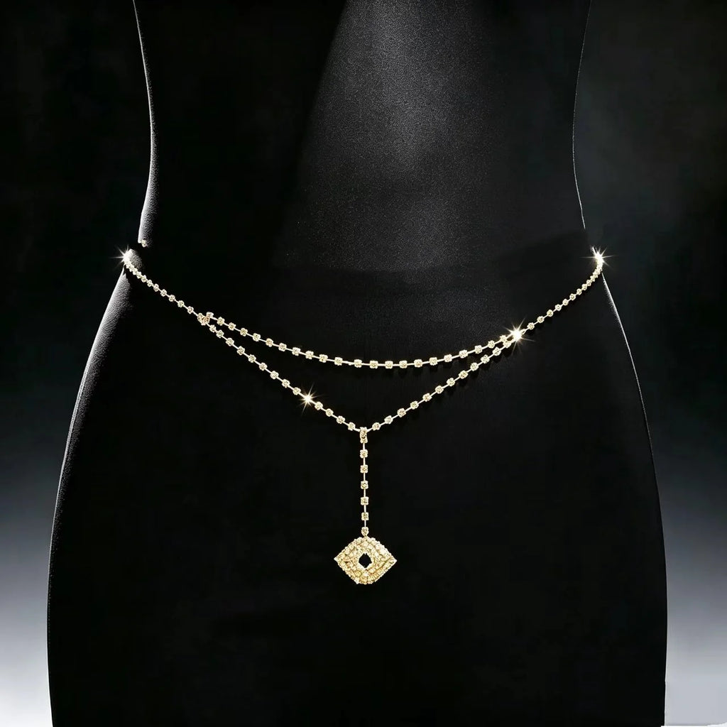 Diamond Devil's Eye Waist Chain