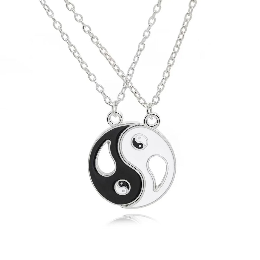 Tai Chi Yin Yang Pendant Necklace Set