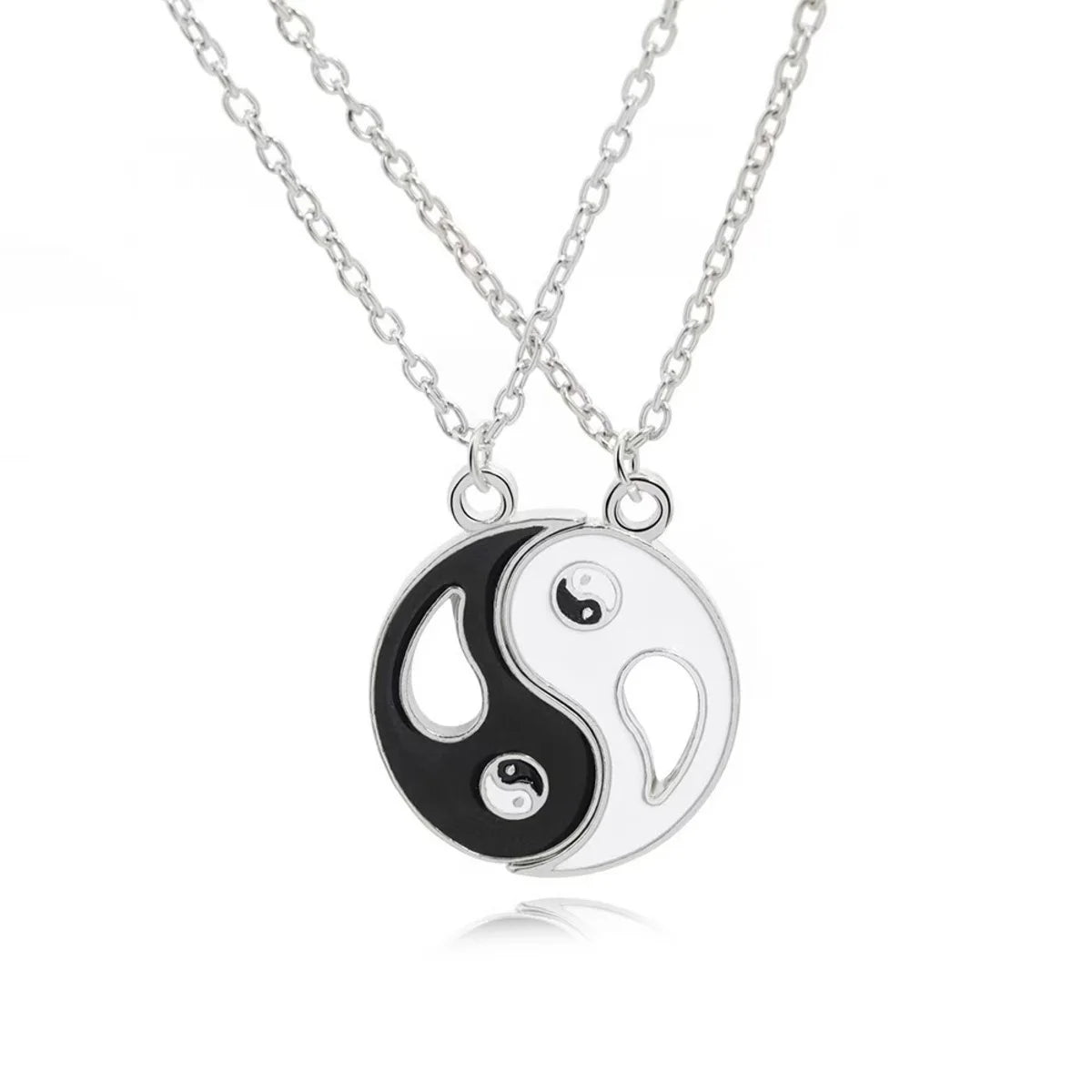 Tai Chi Yin Yang Pendant Necklace Set