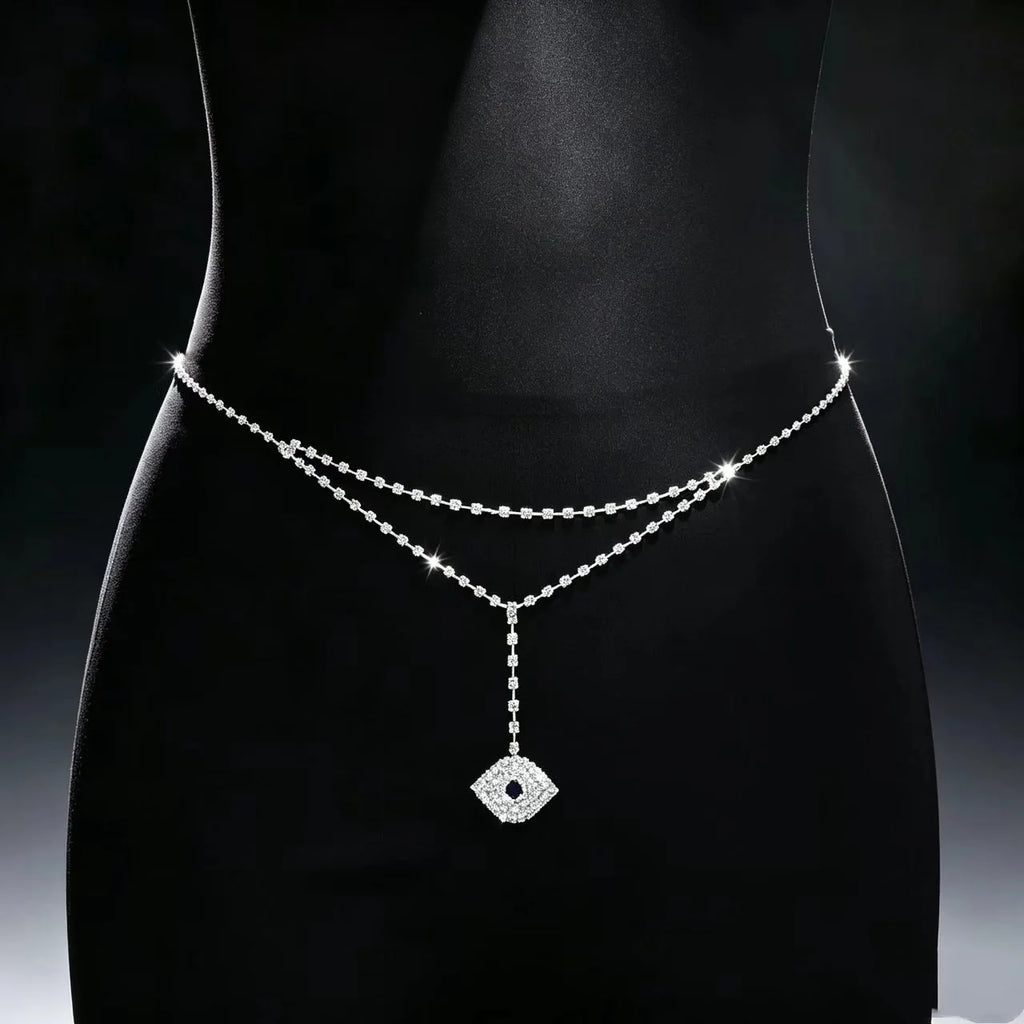 Diamond Devil's Eye Waist Chain
