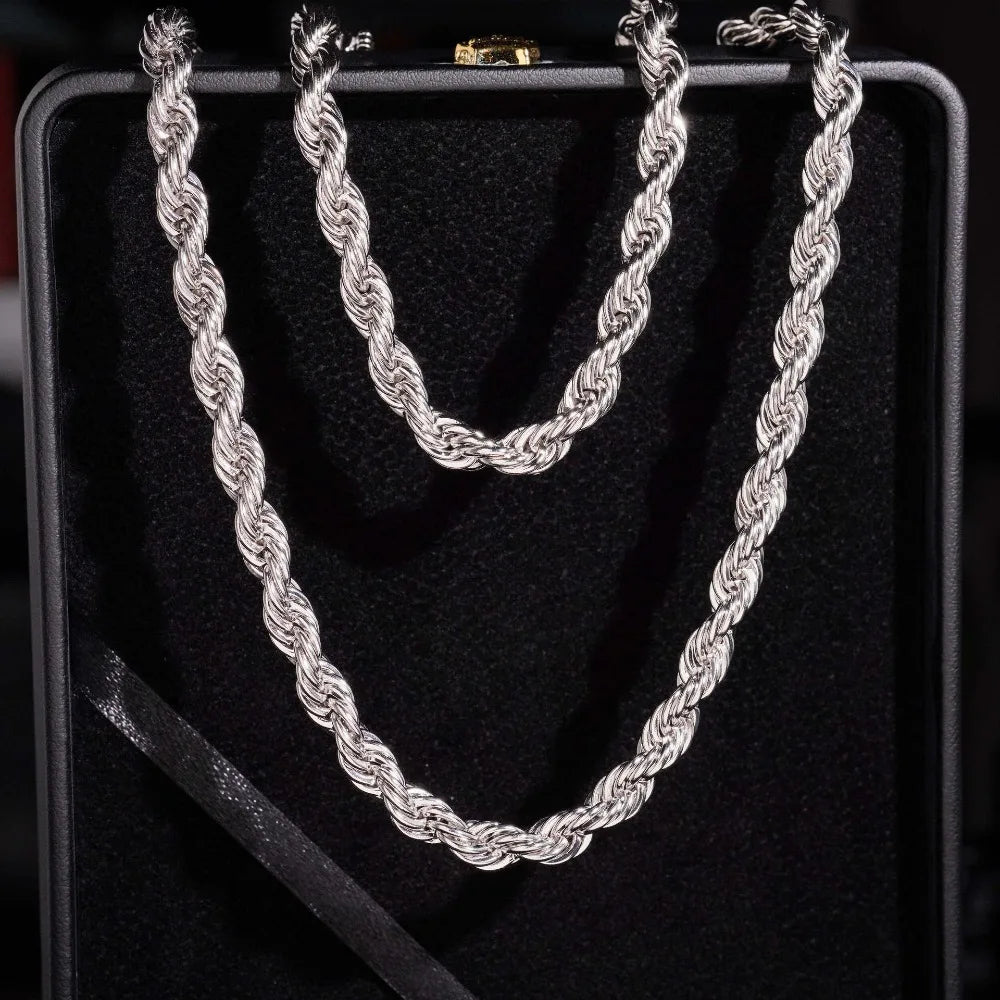 Signature Moissanite Rope Chain Necklace