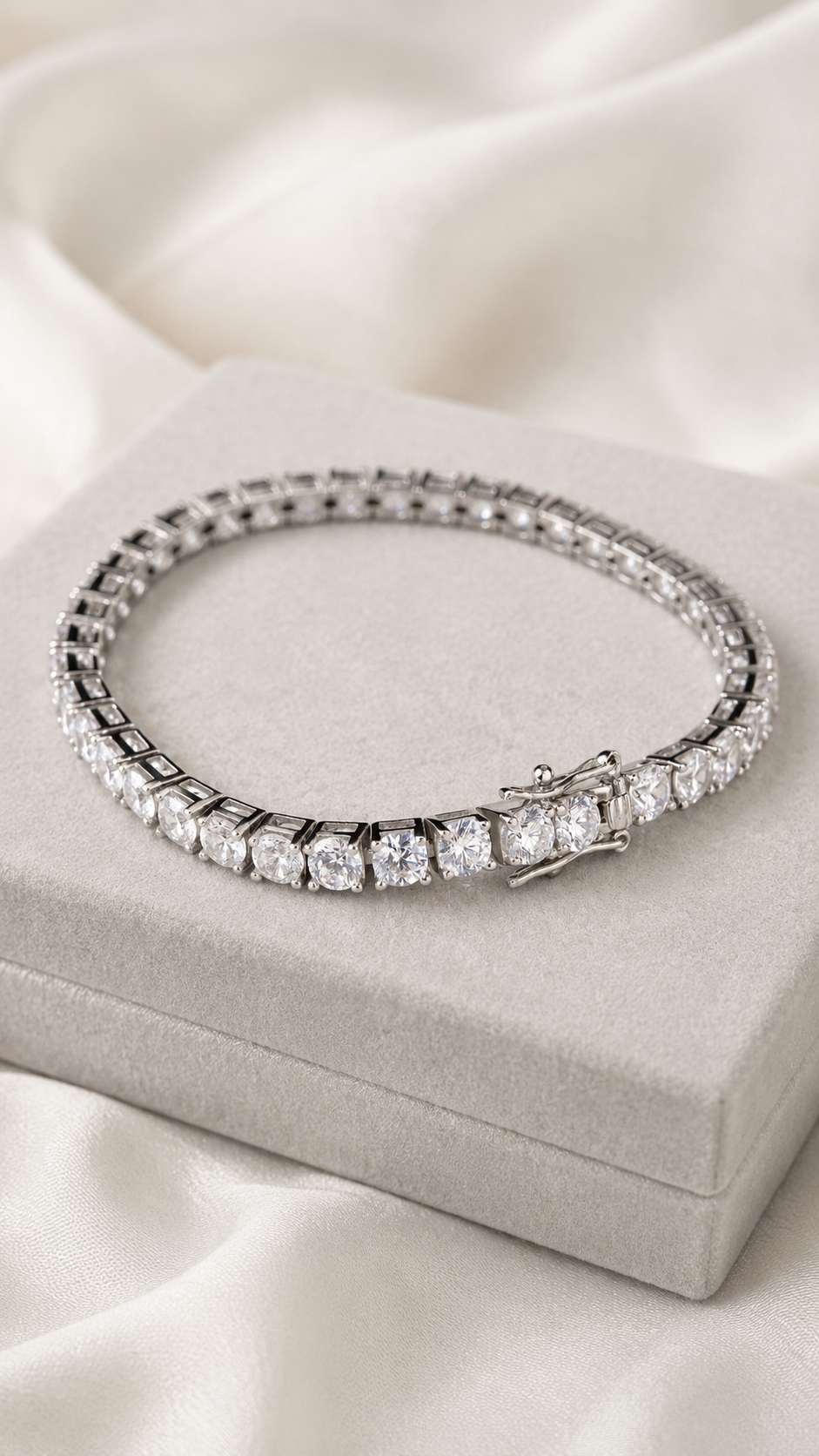 Elite Tennis Chain Moissanite Bracelet