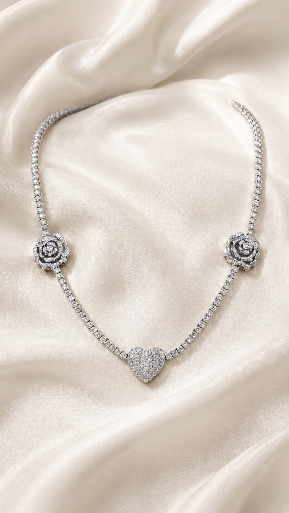Elite Tennis Rose Necklace