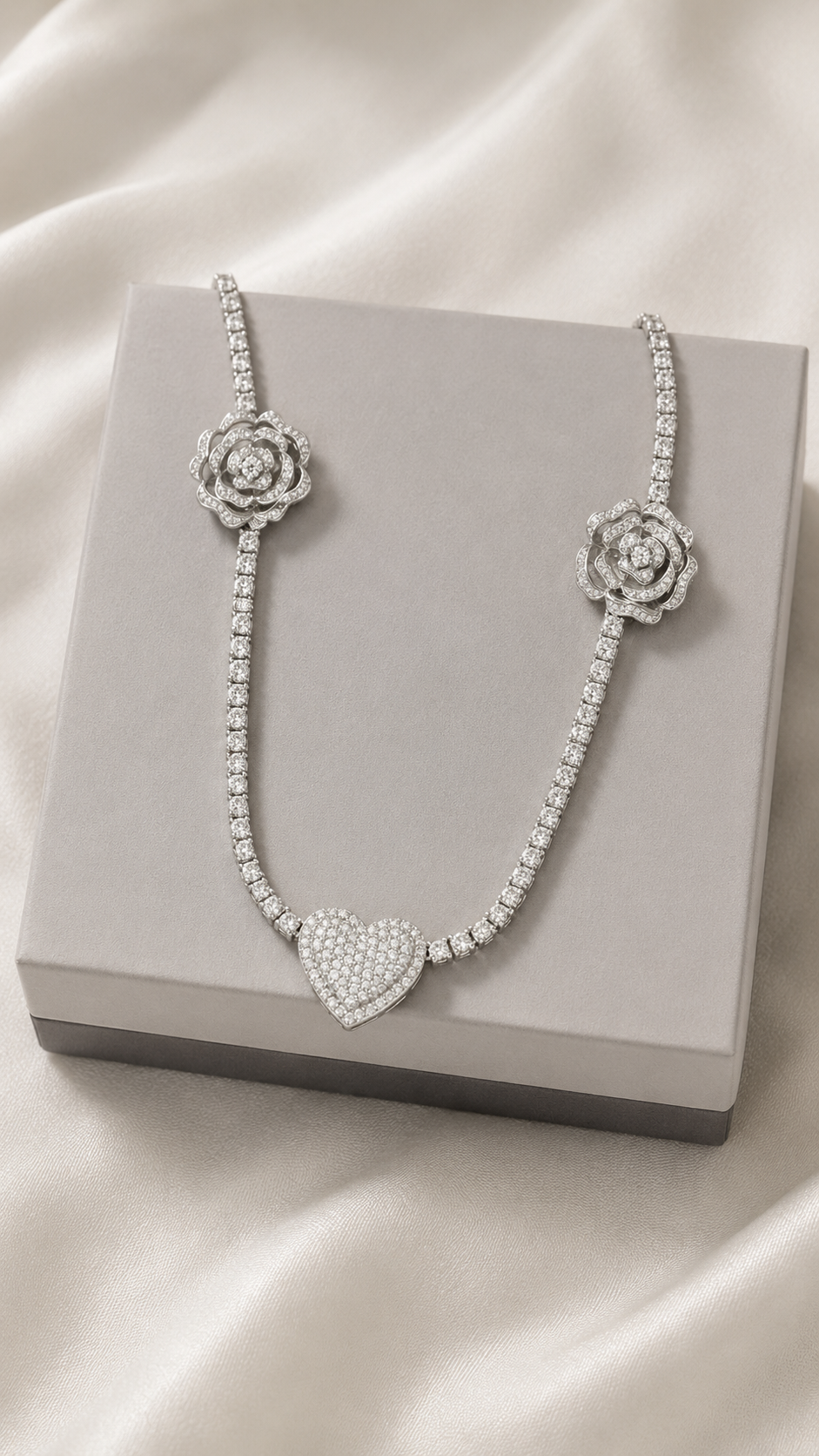Elite Tennis Rose Necklace