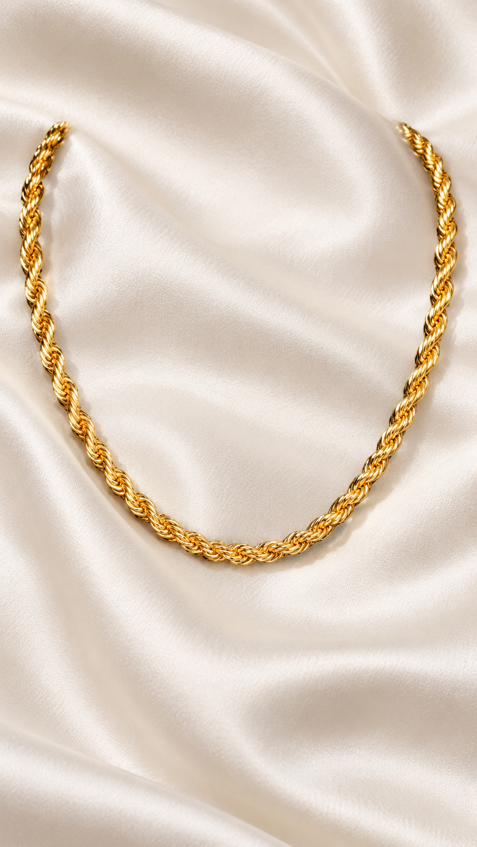 Signature Moissanite Rope Chain Necklace