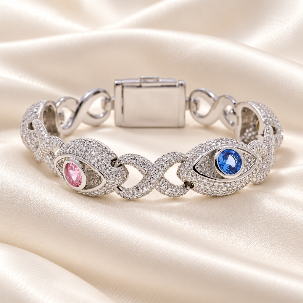 Evil Eye Infinity Link Bracelet