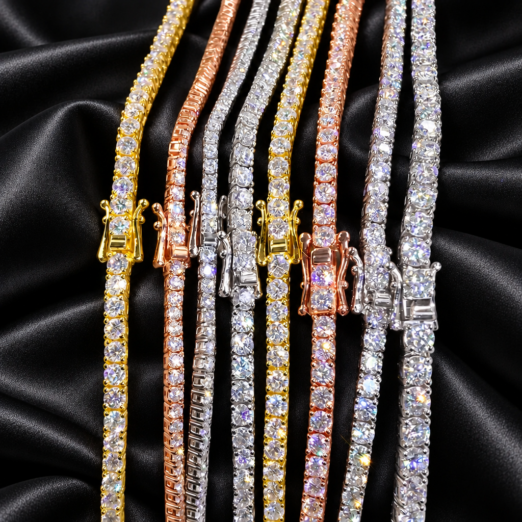 Signature Vendetta Moissanite Tennis Chain
