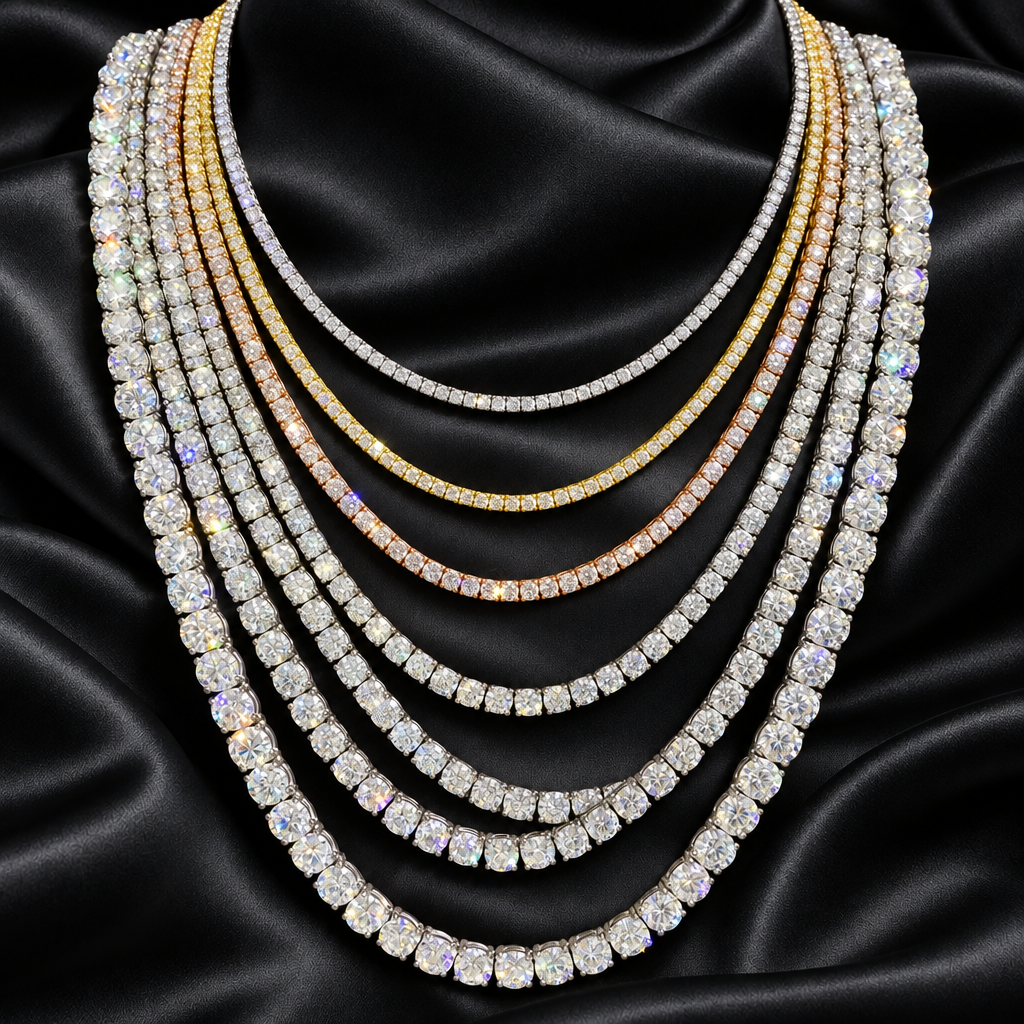 Signature Vendetta Moissanite Tennis Chain
