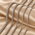 2mm-5mm 925 Sterling Silver Heavy Franco Chain Necklace