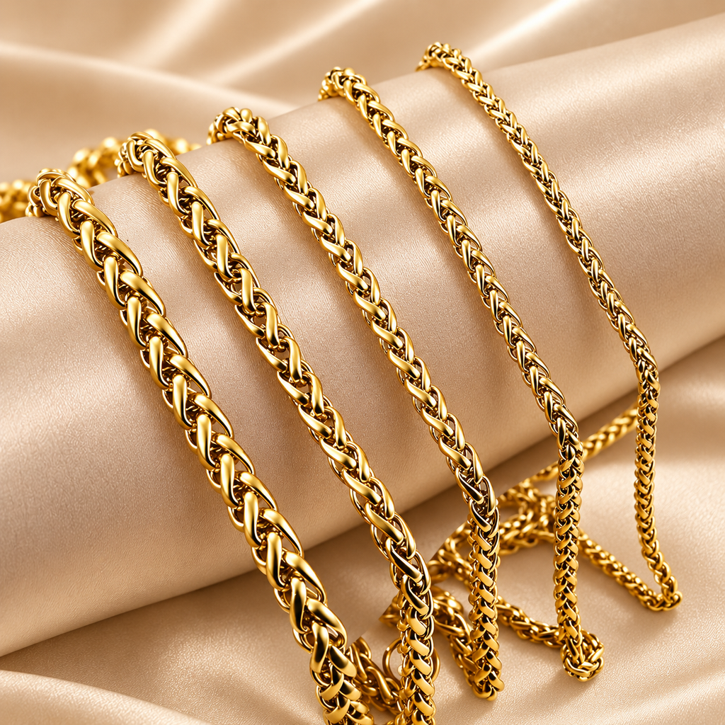 2mm-5mm 925 Sterling Silver Heavy Franco Chain Necklace