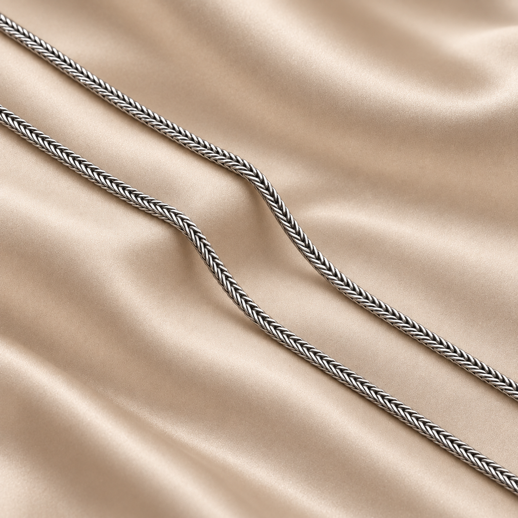 2mm Franco Black Rhodium Plated Necklace