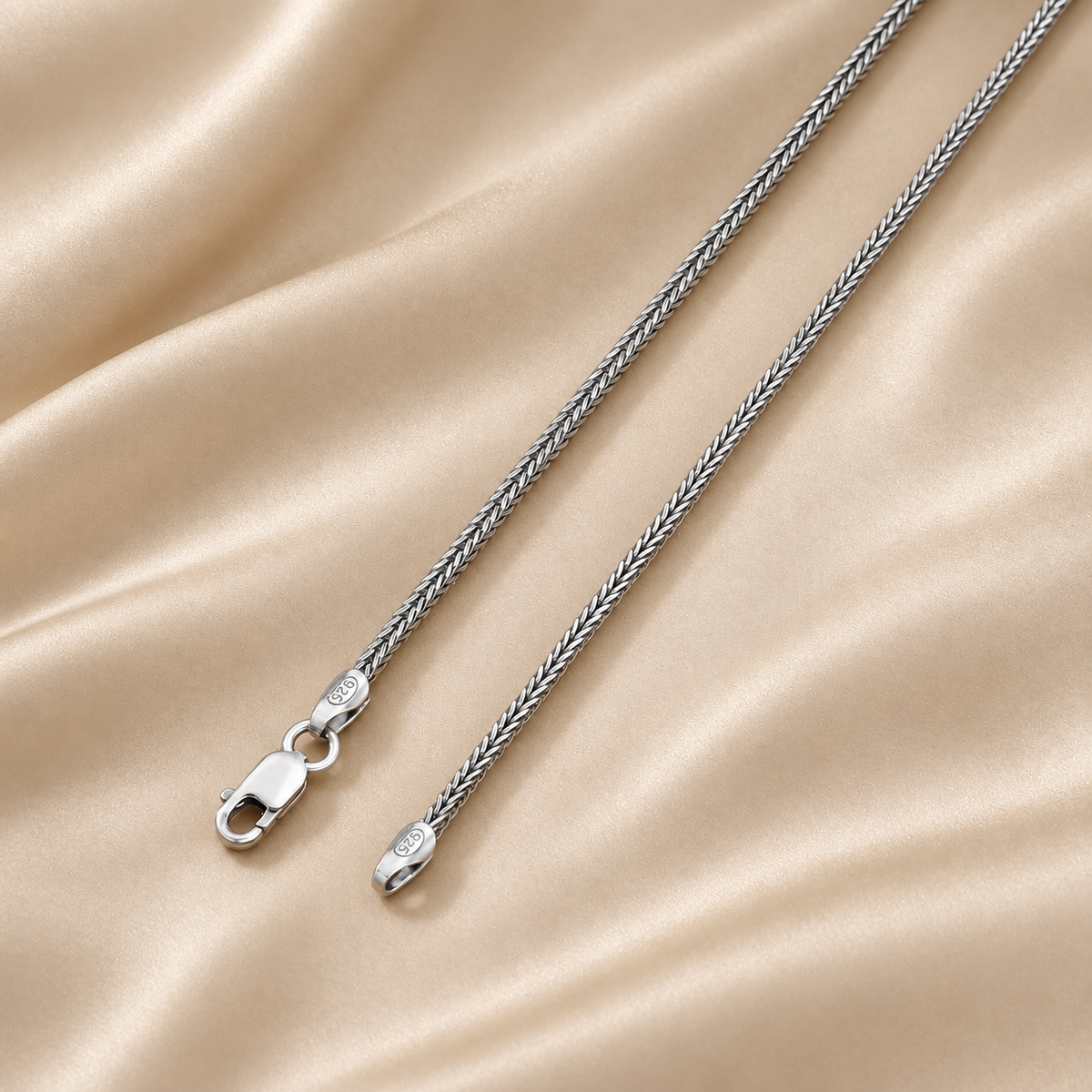 2mm Franco Black Rhodium Plated Necklace