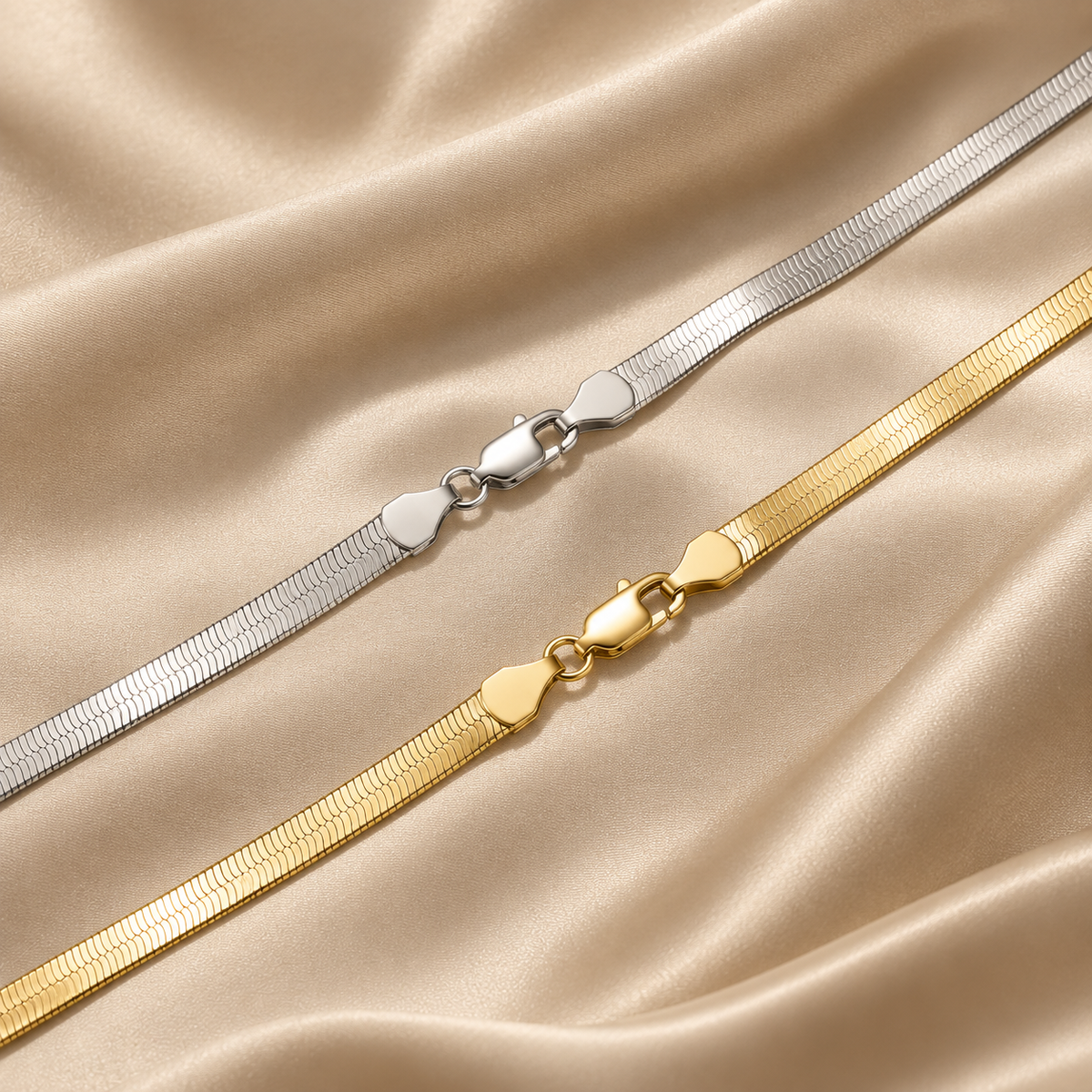 3mm 4.5mm Flat Herringbone Chain