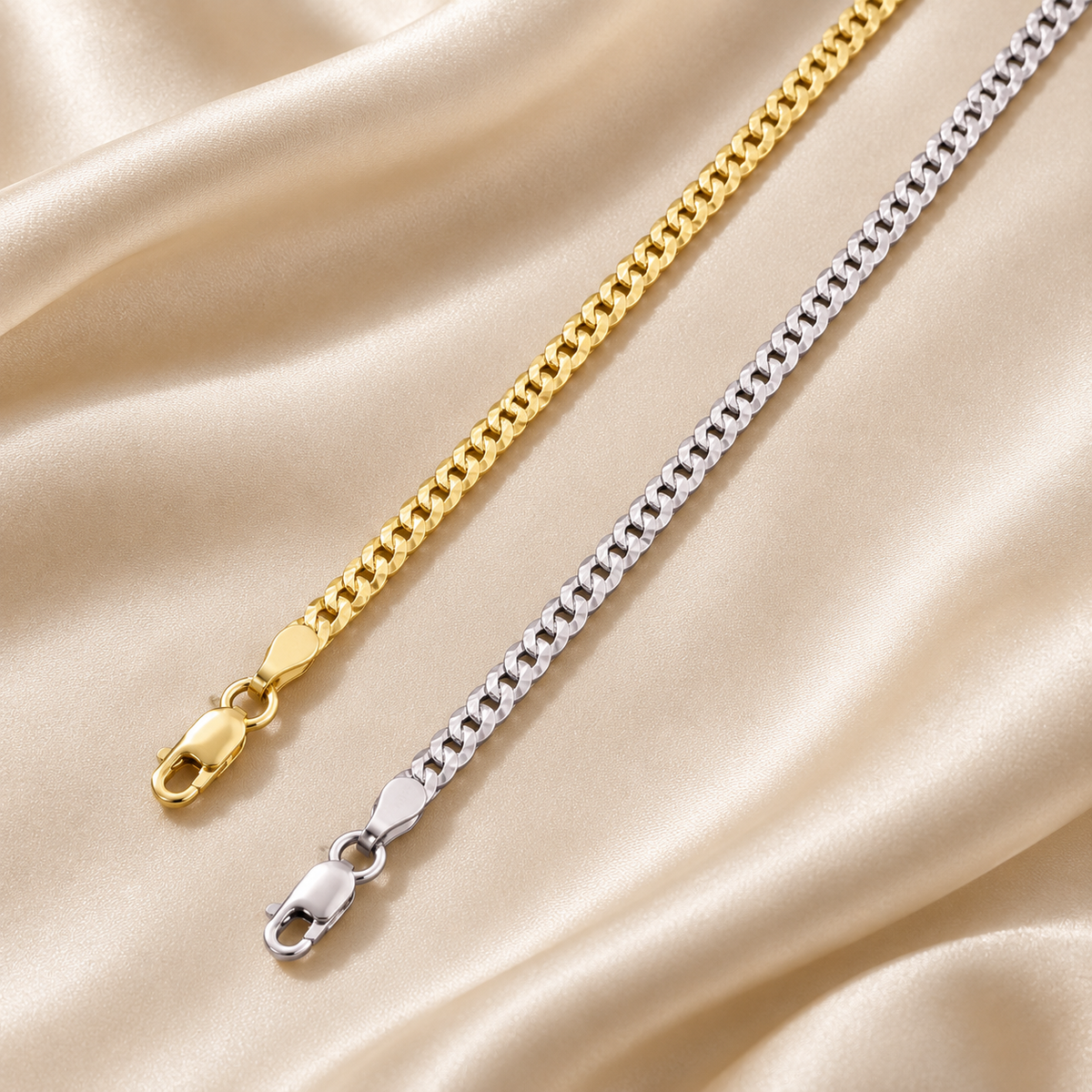 3mm Italian Silver Box Link Chain