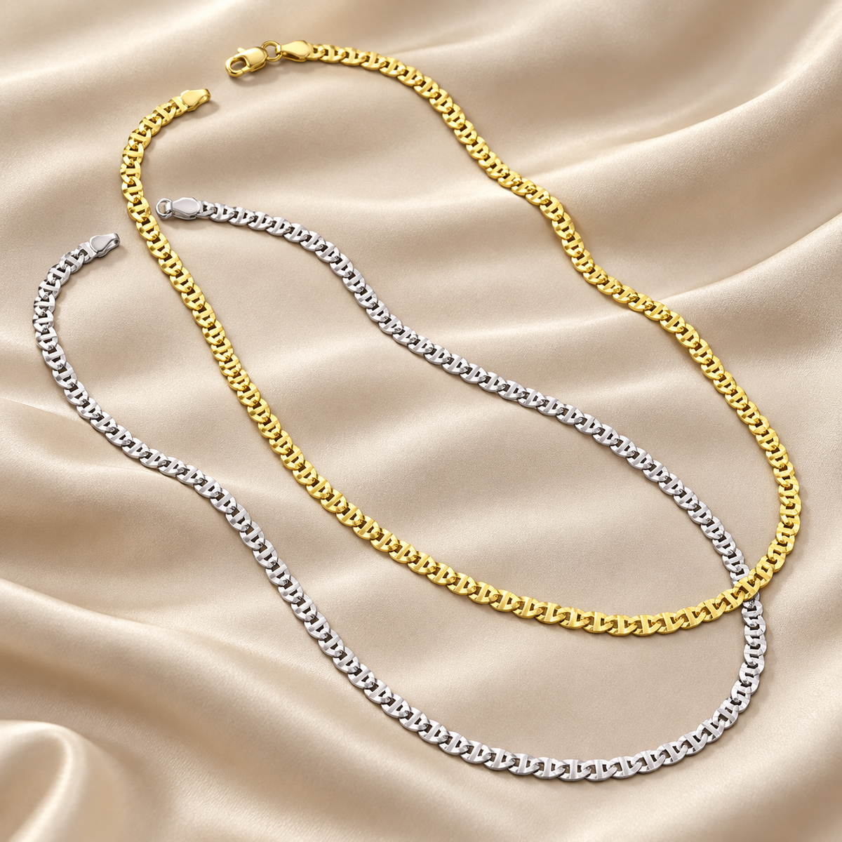 3mm Italian Silver Box Link Chain