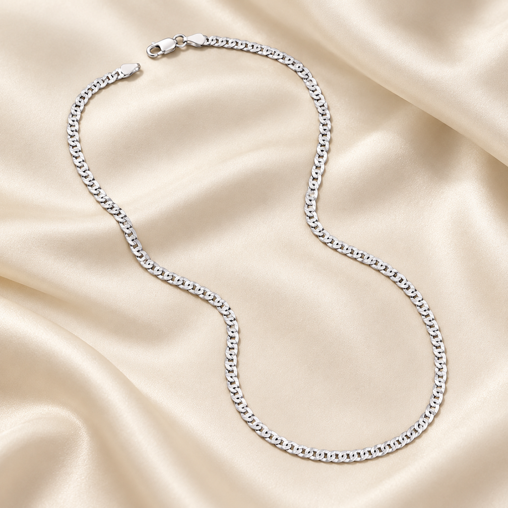 3mm Italian Silver Box Link Chain