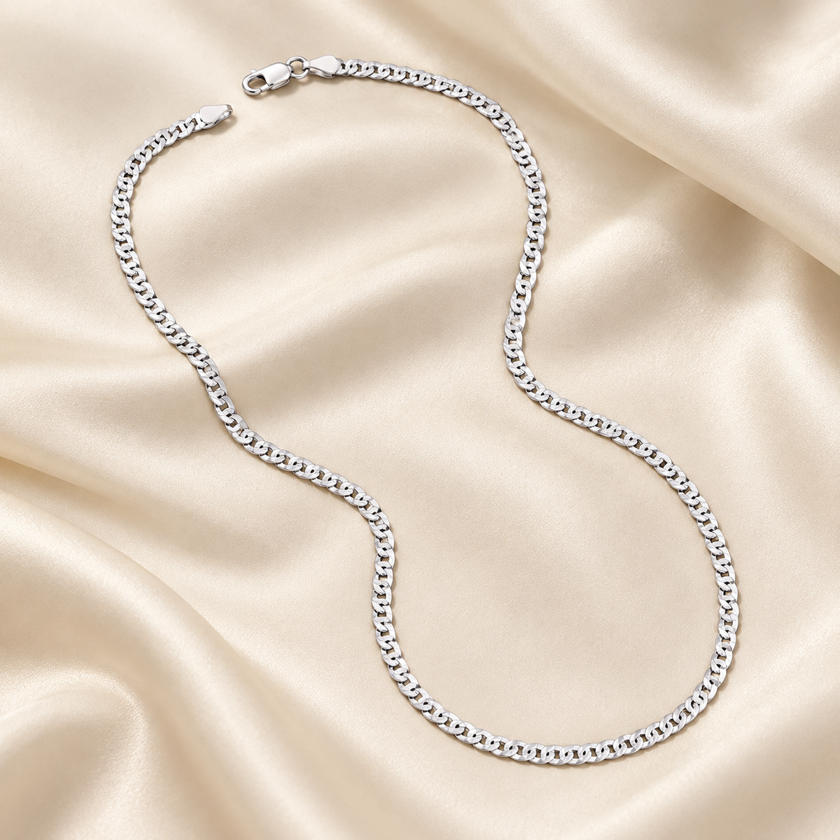 3mm Italian Silver Box Link Chain