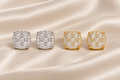 VVS Moissanite Diamond Stud Earrings - 925 Silver