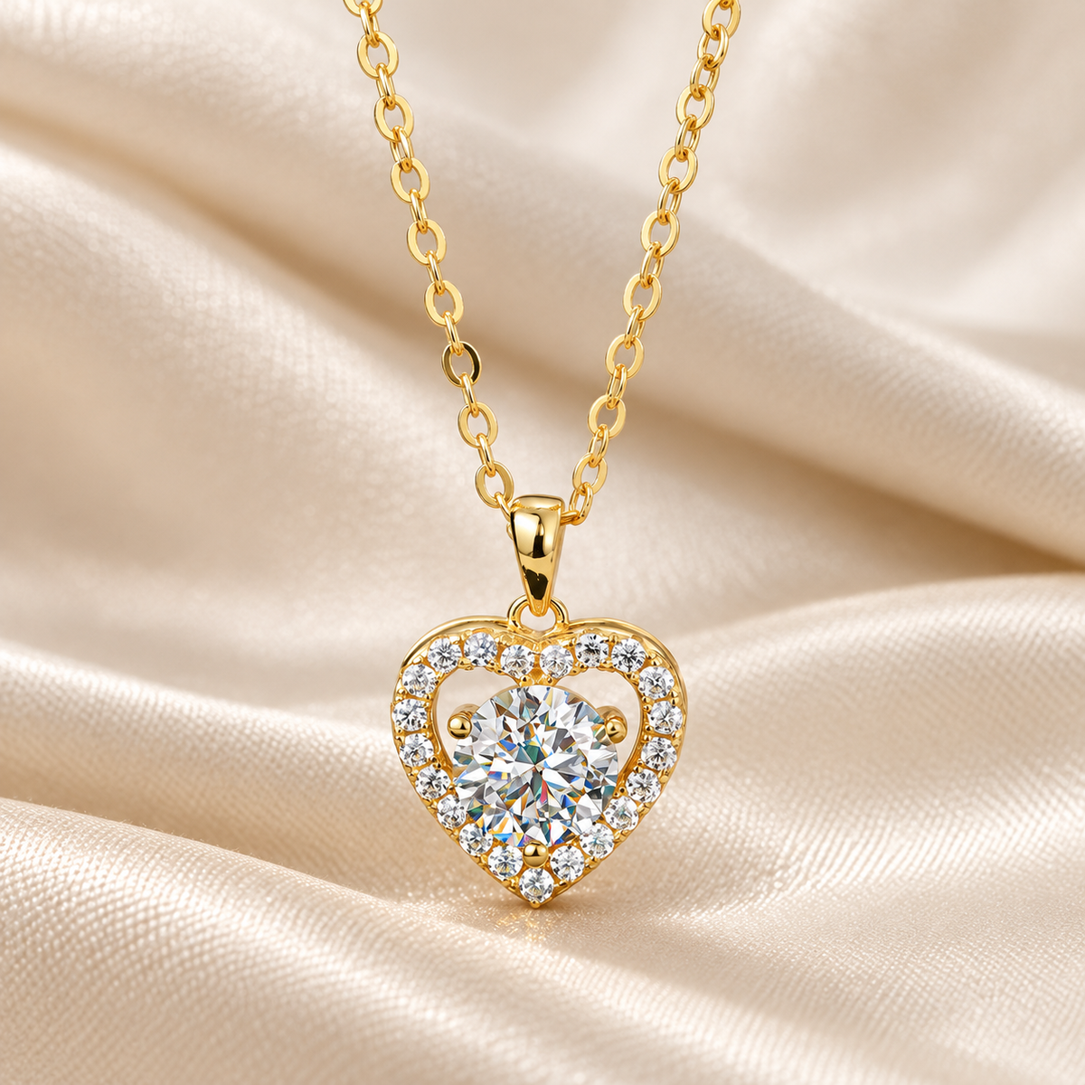Women’s Heart Clavicle Chain Pendant