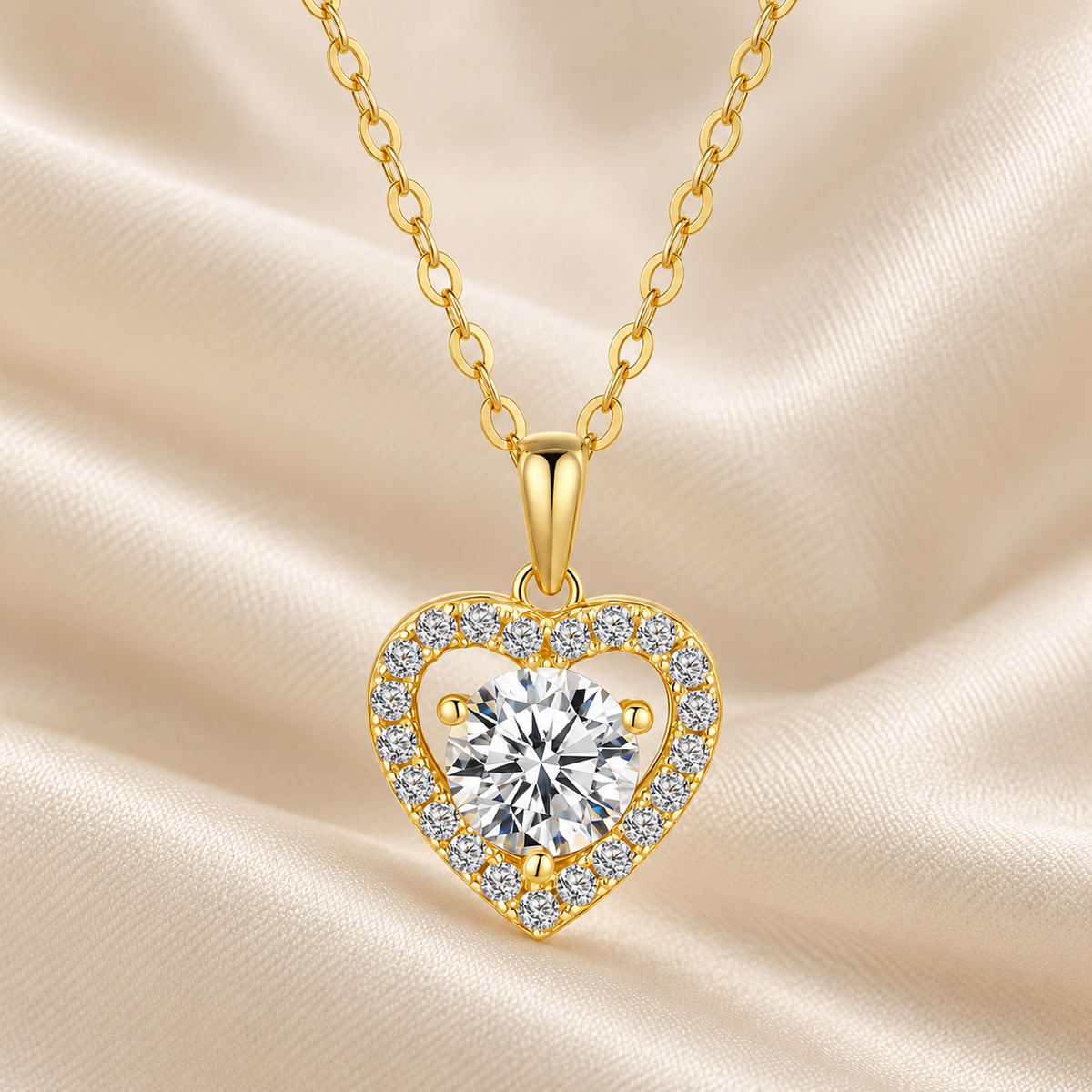 Women’s Heart Clavicle Chain Pendant