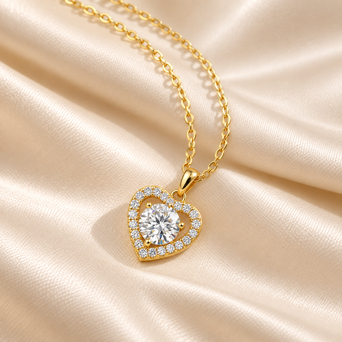 Women’s Heart Clavicle Chain Pendant