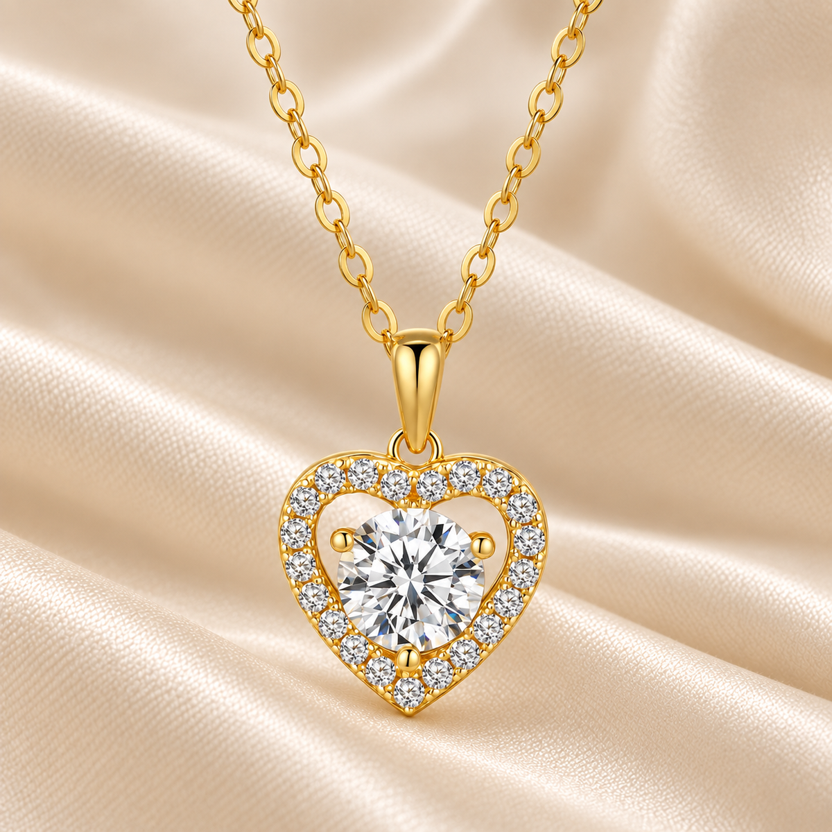 Women’s Heart Clavicle Chain Pendant