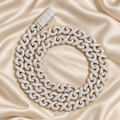 8mm Jewelry Infinity Cuban Link Chain 925 Sterling Silver Moissanite Iced Out Necklace for Men