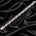 925 Silver Moissanite Thorn Cuban Chain Bracelet