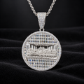 The Last Super Pendant - 925 Sterling Silver Baguette Cut Moissanite