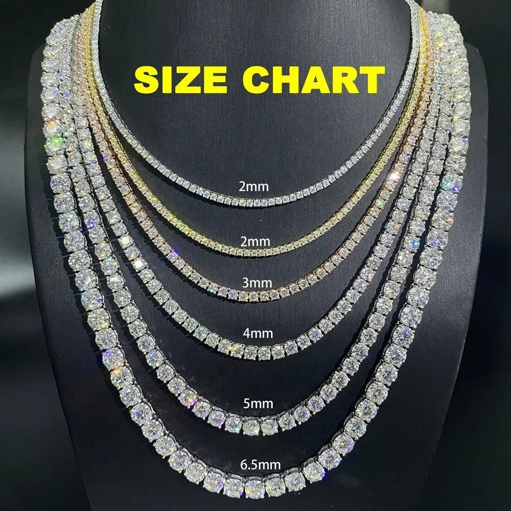 Signature Vendetta Moissanite Tennis Chain