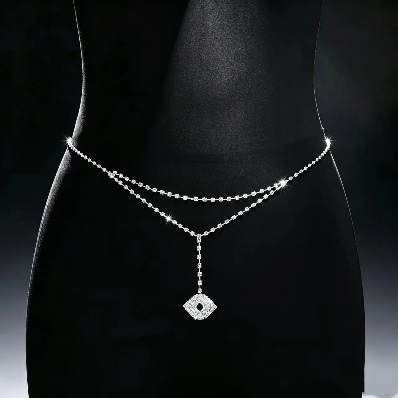 Diamond Devil's Eye Waist Chain