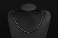Elite Black Moissanite Tennis Chain Necklace